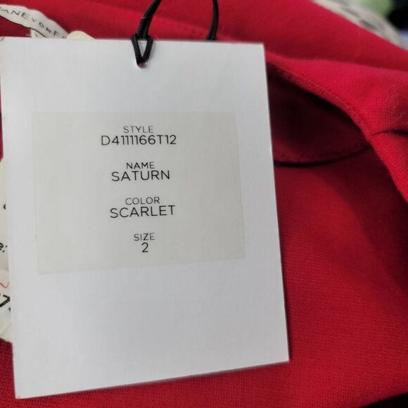 Diane von Furstenberg Red Saturn Dress Work to Play New Womens Size 2 DVF Sex - Picture 12 of 12